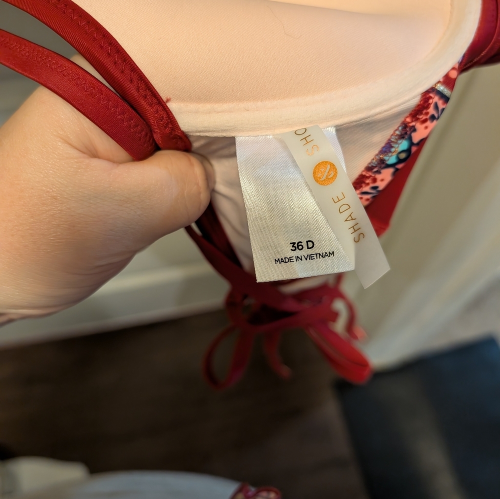 Maroon-Gold-Multicolored Boho Shade & Shore Bikini - Picture 7 of 7